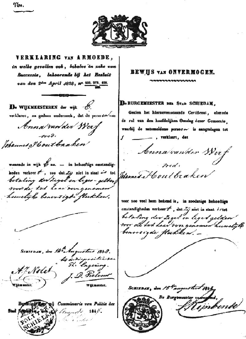 18480815 akte v onvermogen 69 Anna vd Werf wed J Houtbaken